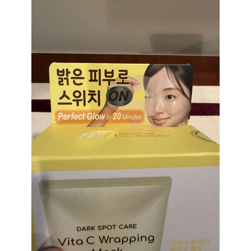 NEW IN BOX Dearboo Dark Spot Care Vitamin C Wrapping Mask Korean Skin Care
